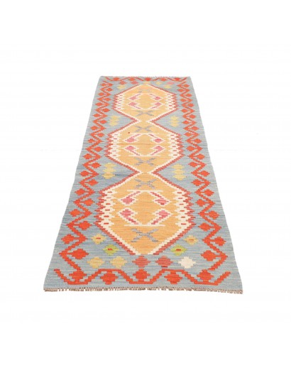 Tappeto Kilim Afghanistan marrone rosso 73x251