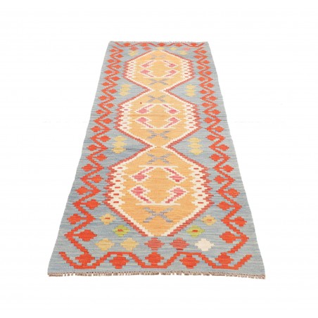 Tappeto Kilim Afghanistan marrone rosso 73x251