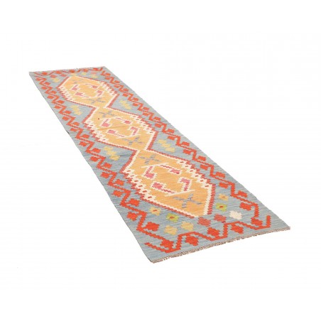 Tappeto Kilim Afghanistan marrone rosso 73x251