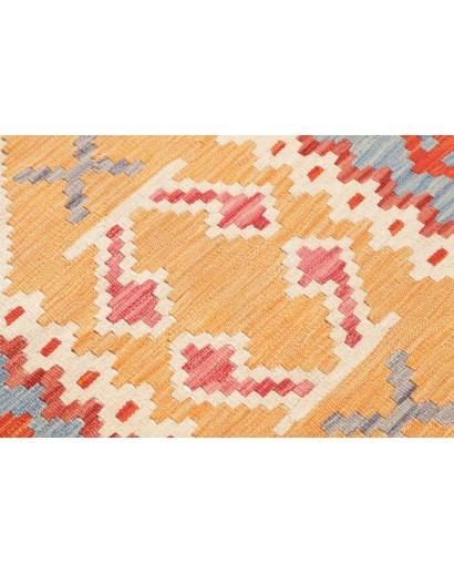 Tappeto Kilim Afghanistan marrone rosso 73x251
