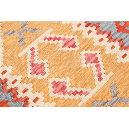 Tappeto Kilim Afghanistan marrone rosso 73x251