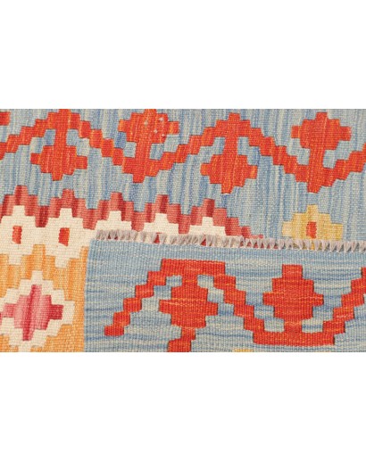 Tappeto Kilim Afghanistan marrone rosso 73x251