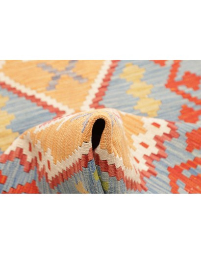 Tappeto Kilim Afghanistan marrone rosso 73x251