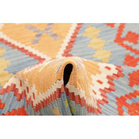 Tappeto Kilim Afghanistan marrone rosso 73x251