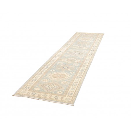 Tappeto Kazak Afghanistan bianco 88x352
