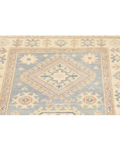 Tappeto Kazak Afghanistan bianco 88x352