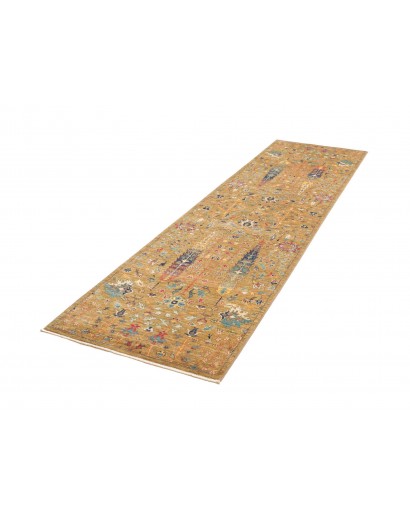 Tappeto Shahi Fine Pakistan marrone bianco 81x299