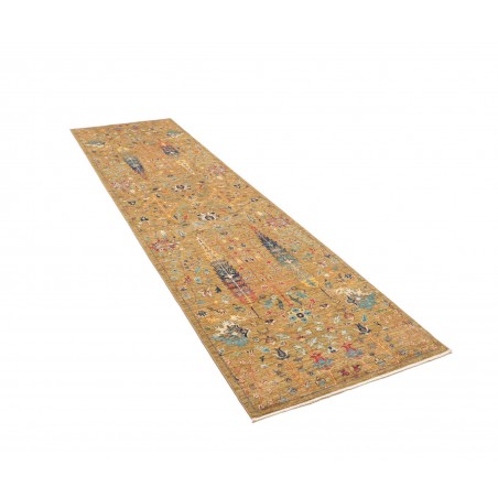 Tappeto Shahi Fine Pakistan marrone bianco 81x299