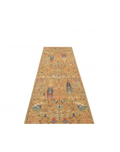 Tappeto Shahi Fine Pakistan marrone bianco 81x299