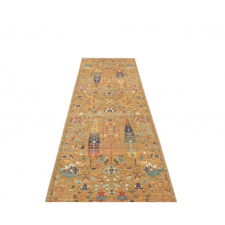 Tappeto Shahi Fine Pakistan marrone bianco 81x299