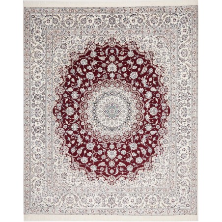 Tappeto Nain 6La Persia bianco azzurro 262x315