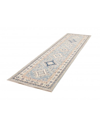 Tappeto Kazak Afghanistan bianco 84x302