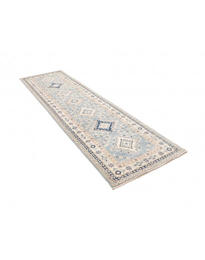 Tappeto Kazak Afghanistan bianco 84x302