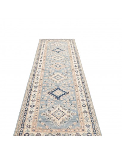 Tappeto Kazak Afghanistan bianco 84x302