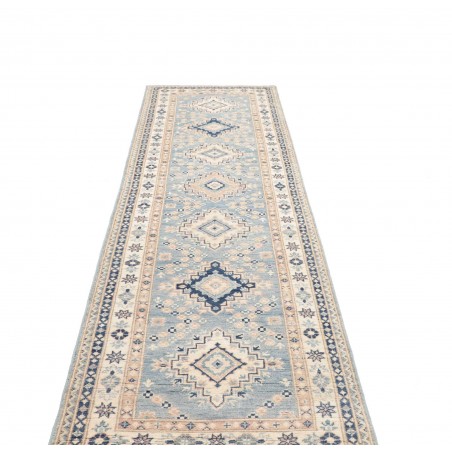 Tappeto Kazak Afghanistan bianco 84x302