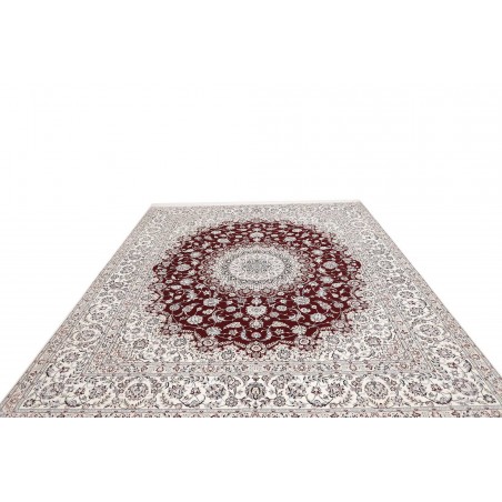 Tappeto Nain 6La Persia bianco azzurro 262x315