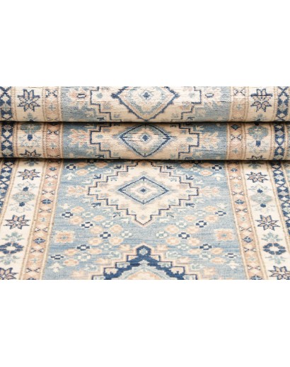 Tappeto Kazak Afghanistan bianco 84x302