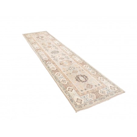 Tappeto Kazak Afghanistan bianco marrone 77x297