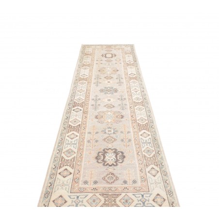 Tappeto Kazak Afghanistan bianco marrone 77x297
