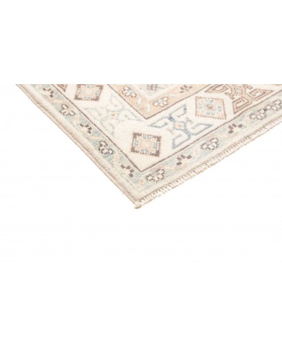 Tappeto Kazak Afghanistan bianco marrone 77x297
