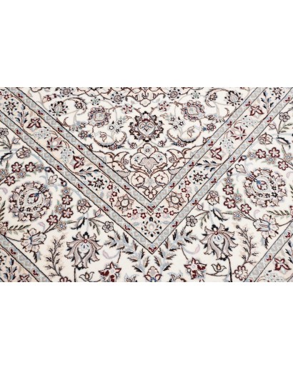 Tappeto Nain 6La Persia bianco azzurro 262x315