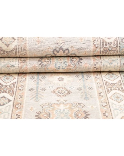 Tappeto Kazak Afghanistan bianco marrone 77x297