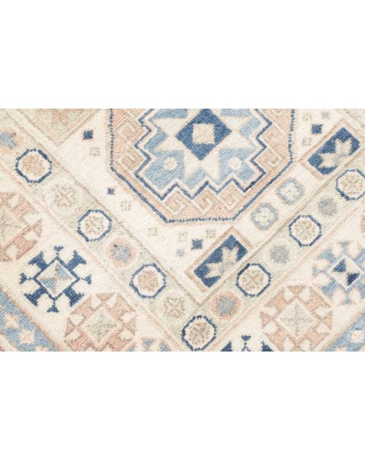 Tappeto Kazak Afghanistan bianco grigio 83x289