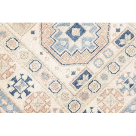 Tappeto Kazak Afghanistan bianco grigio 83x289