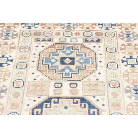 Tappeto Kazak Afghanistan bianco grigio 83x289