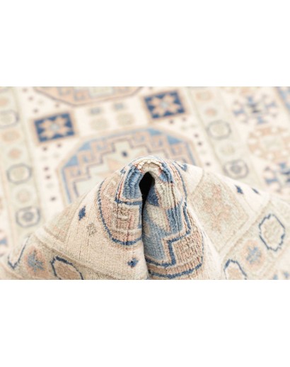 Tappeto Kazak Afghanistan bianco grigio 83x289