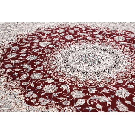 Tappeto Nain 6La Persia bianco azzurro 262x315