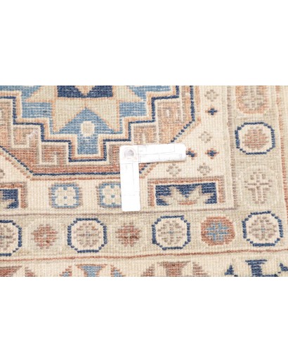 Tappeto Kazak Afghanistan bianco grigio 83x289