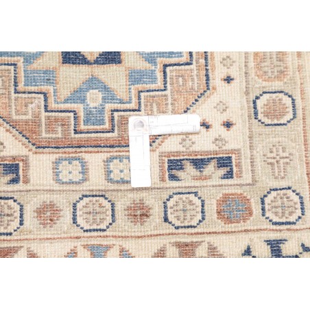 Tappeto Kazak Afghanistan bianco grigio 83x289