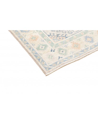 Tappeto Kazak Afghanistan bianco grigio 81x292