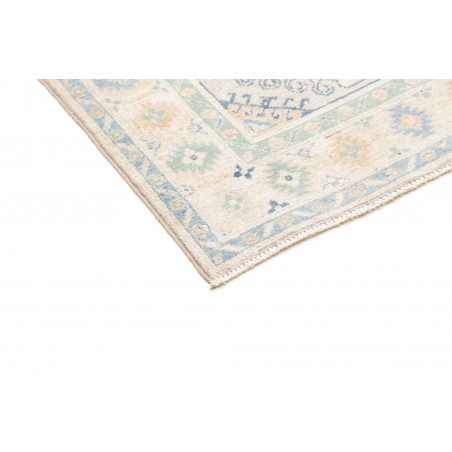 Tappeto Kazak Afghanistan bianco grigio 81x292