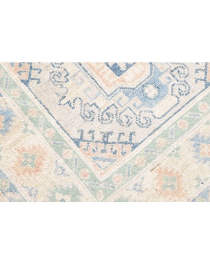 Tappeto Kazak Afghanistan bianco grigio 81x292