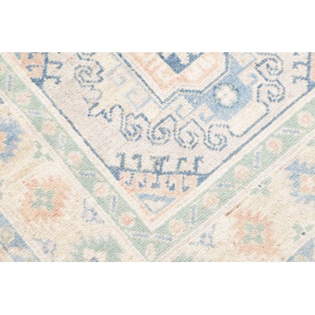Tappeto Kazak Afghanistan bianco grigio 81x292