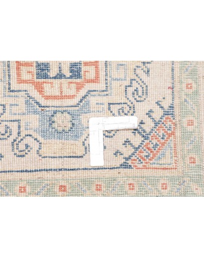 Tappeto Kazak Afghanistan bianco grigio 81x292
