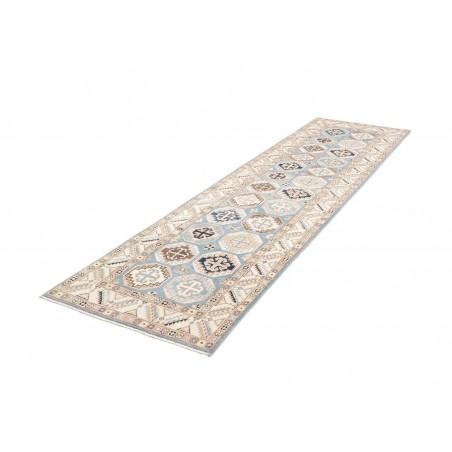Tappeto Kazak Afghanistan bianco 81x289