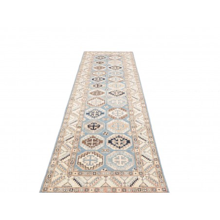 Tappeto Kazak Afghanistan bianco 81x289