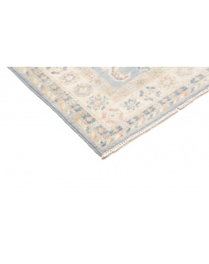 Tappeto Kazak Afghanistan bianco azzurro 83x298