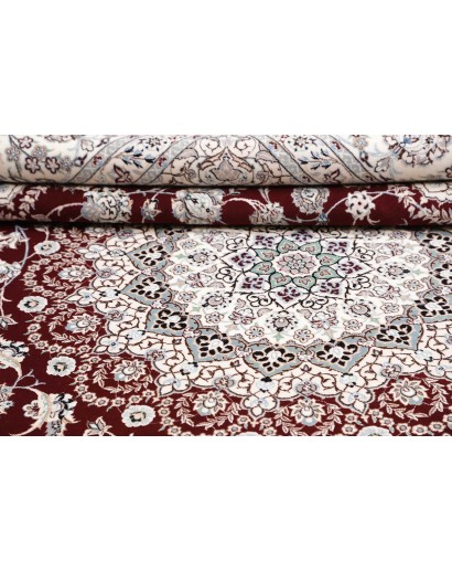 Tappeto Nain 6La Persia bianco azzurro 262x315