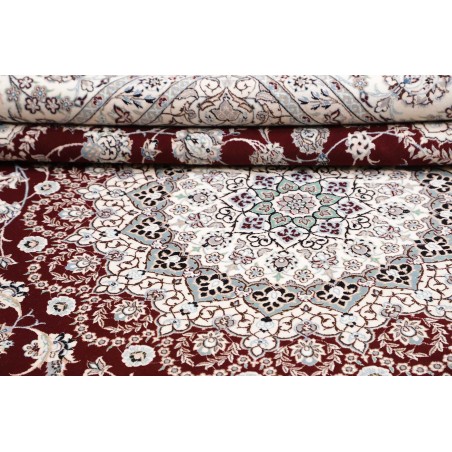 Tappeto Nain 6La Persia bianco azzurro 262x315