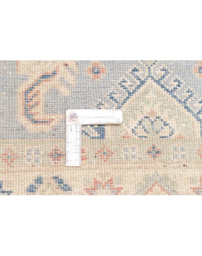 Tappeto Kazak Afghanistan bianco azzurro 83x298