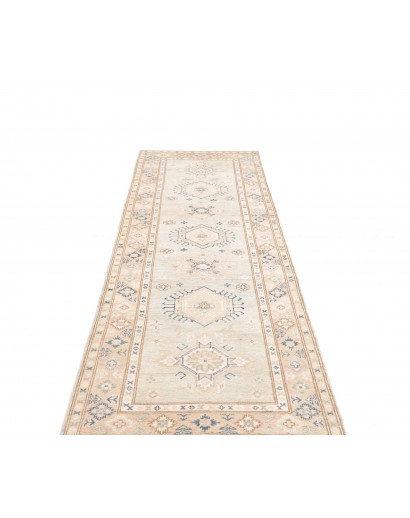Tappeto Kazak Afghanistan bianco 86x281