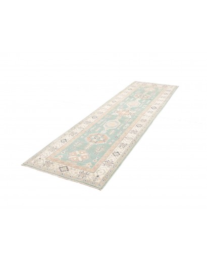 Tappeto Kazak Afghanistan bianco 83x287