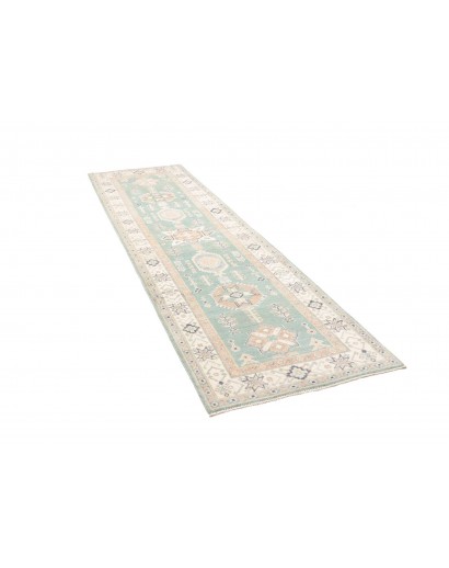 Tappeto Kazak Afghanistan bianco 83x287