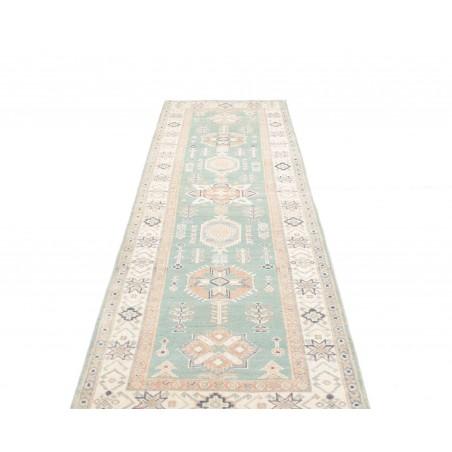 Tappeto Kazak Afghanistan bianco 83x287