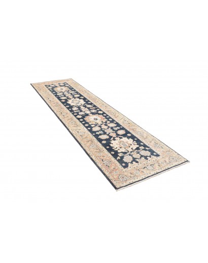Tappeto Kazak Afghanistan bianco grigio 83x286