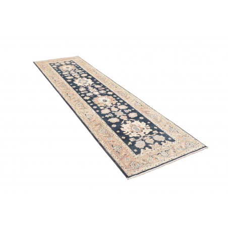 Tappeto Kazak Afghanistan bianco grigio 83x286